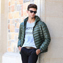 New Duck Down Jacket - Men Winter Warm Light Thin Jacket-Green-S-JadeMoghul Inc.