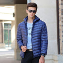 New Duck Down Jacket - Men Winter Warm Light Thin Jacket-Navy Blue-S-JadeMoghul Inc.