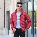 New Duck Down Jacket - Men Winter Warm Light Thin Jacket-Red-S-JadeMoghul Inc.