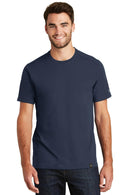 New Era Heritage Blend Crew Tee. NEA100-T-shirts-True Navy-L-JadeMoghul Inc.