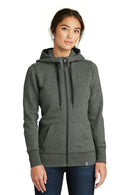 New Era Ladies French Terry Full-Zip Hoodie. LNEA502-Ladies-Black Twist-4XL-JadeMoghul Inc.