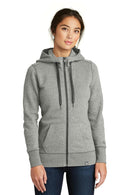 New Era Ladies French Terry Full-Zip Hoodie. LNEA502-Ladies-Light Graphite Twist-4XL-JadeMoghul Inc.