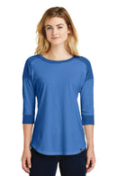 New Era Ladies Heritage Blend3/4-Sleeve Baseball Raglan Tee. LNEA104-T-shirts-Royal/ Royal Heather-4XL-JadeMoghul Inc.