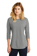 New Era Ladies Heritage Blend3/4-Sleeve Baseball Raglan Tee. LNEA104-T-shirts-Shadow Grey Heather-4XL-JadeMoghul Inc.