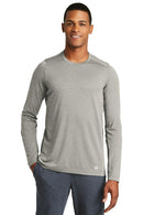 New Era Series Performance Long Sleeve Crew Tee. NEA201-Activewear-Rainstorm Grey-4XL-JadeMoghul Inc.