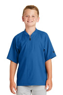 New Era Youth Cage Short Sleeve 1/4-Zip Jacket. YNEA600-Youth-Royal-XL-JadeMoghul Inc.