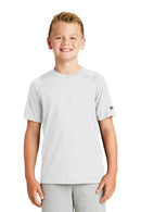 New Era Youth Series Performance Crew Tee. YNEA200-Activewear-White Solid-XL-JadeMoghul Inc.