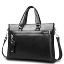 New Fashion Bag Men Briefcase PU Leather Men Bags Business Brand Male Briefcases Handbags-Black-JadeMoghul Inc.