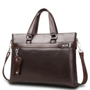New Fashion Bag Men Briefcase PU Leather Men Bags Business Brand Male Briefcases Handbags-Brown-JadeMoghul Inc.