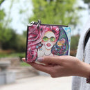 New Fashion cartoon wallet brand designed short women wallet zipper female purse card holder Carteira-green-JadeMoghul Inc.