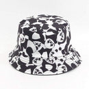 New Fashion Cow Print Hat White Black Bucket Hat Reversible Fisherman Caps Summer Hats For Women Gorras AExp