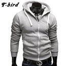 New Fashion Hoodies Brand Men Zipper Sweatshirt Male Hoody-Black and white-M-JadeMoghul Inc.