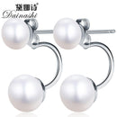 New Fashion jewelry double pearl earings brincos candy color earrings for women pendientes trendy stud earrings Hot Earrings-Pink-JadeMoghul Inc.