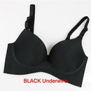 New Fashion Lady Solid Bras Women Push Up Bra Deep V Sexy Brassiere Seamless Wire Free Bras 2017-Black-A-32-JadeMoghul Inc.