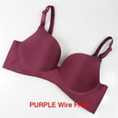 New Fashion Lady Solid Bras Women Push Up Bra Deep V Sexy Brassiere Seamless Wire Free Bras 2017-Purple-A-32-JadeMoghul Inc.