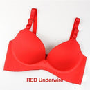 New Fashion Lady Solid Bras Women Push Up Bra Deep V Sexy Brassiere Seamless Wire Free Bras 2017-Red-A-32-JadeMoghul Inc.