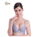 New Fashion Lady Solid Bras Women Push Up Bra Deep V Sexy Brassiere Underwear Seamless Wire Free Bras For Women-silvery grey-70A-JadeMoghul Inc.