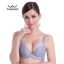 New Fashion Lady Solid Bras Women Push Up Bra Deep V Sexy Brassiere Underwear Seamless Wire Free Bras For Women-wine red-70A-JadeMoghul Inc.