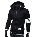 NEW Fashion Men Hoodie / Casual Zipper Hooded Jacket-Black-M-JadeMoghul Inc.