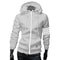 NEW Fashion Men Hoodie / Casual Zipper Hooded Jacket-Gray-M-JadeMoghul Inc.
