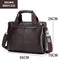 New Fashion Pu male commercial briefcase / Leather vintage men's messenger bag/casual Large Size Business bag-Brown-JadeMoghul Inc.