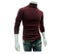 New Fashionable Men Sweater / High-Necked Smart Sweater-Wine red-M-JadeMoghul Inc.