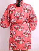 New Floral Robe For Women - Bridal Kimono Robe-pink-L/XL-JadeMoghul Inc.