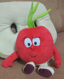 New Fruits Vegetables cauliflower Mushroom blueberry Starwberry 9" Soft Plush Doll Toy-Raddish-JadeMoghul Inc.