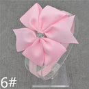 new hairbands newborn Silver Bow Headband Hair Bowknot Headbands Girls Bows Headbands Headwear Hair Accessories-6-Size fits all-JadeMoghul Inc.
