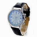 New High Quality Men Fashion Leather Strap Quartz Watch AExp