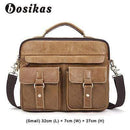NEW Men Bag Briefcases Genuine Leather Crossbody Bags Messenger Totes Leather Handbags Laptop Bag AExp