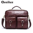 NEW Men Bag Briefcases Genuine Leather Crossbody Bags Messenger Totes Leather Handbags Laptop Bag AExp