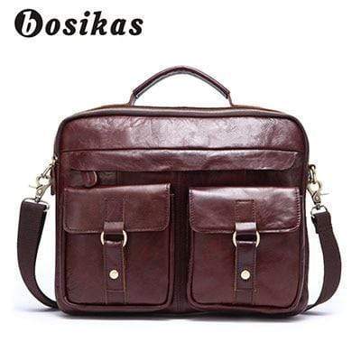 NEW Men Bag Briefcases Genuine Leather Crossbody Bags Messenger Totes Leather Handbags Laptop Bag AExp