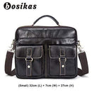 NEW Men Bag Briefcases Genuine Leather Crossbody Bags Messenger Totes Leather Handbags Laptop Bag AExp