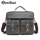 NEW Men Bag Briefcases Genuine Leather Crossbody Bags Messenger Totes Leather Handbags Laptop Bag AExp