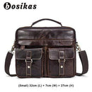 NEW Men Bag Briefcases Genuine Leather Crossbody Bags Messenger Totes Leather Handbags Laptop Bag AExp