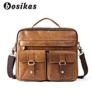 NEW Men Bag Briefcases Genuine Leather Crossbody Bags Messenger Totes Leather Handbags Laptop Bag AExp