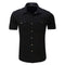New Men Fashionable Sleeveless Shirt / 100% Cotton Solid Men Shirt-55890Black-US Size S-JadeMoghul Inc.