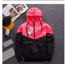 New Men Jacket with Patchwork / Reflective Waterproof Windbreaker AExp