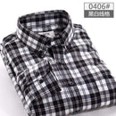 New Men Plaid Shirt / Warm Long Sleeve Business Casual Shirt For Men AExp