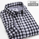 New Men Plaid Shirt / Warm Long Sleeve Business Casual Shirt For Men AExp