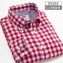 New Men Plaid Shirt / Warm Long Sleeve Business Casual Shirt For Men AExp