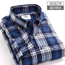 New Men Plaid Shirt / Warm Long Sleeve Business Casual Shirt For Men AExp