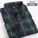 New Men Plaid Shirt / Warm Long Sleeve Business Casual Shirt For Men AExp