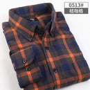 New Men Plaid Shirt / Warm Long Sleeve Business Casual Shirt For Men AExp