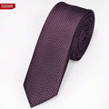 New Men's casual slim ties Classic polyester woven party Neckties Fashion Plaid dots Man Tie for wedding Business Male tie