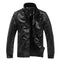 New Men's Slim Fashion Leather Jacket AExp