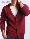 New Men's V-Neck Cardigan / Slim Thin Sweater AExp