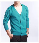 New Men's V-Neck Cardigan / Slim Thin Sweater AExp