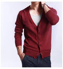 New Men's V-Neck Cardigan / Slim Thin Sweater AExp